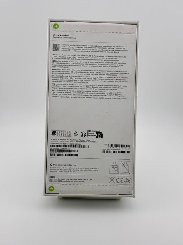 iPhone 16 Pro Max 256GB Titanium Desert Nuovo - immagine 3