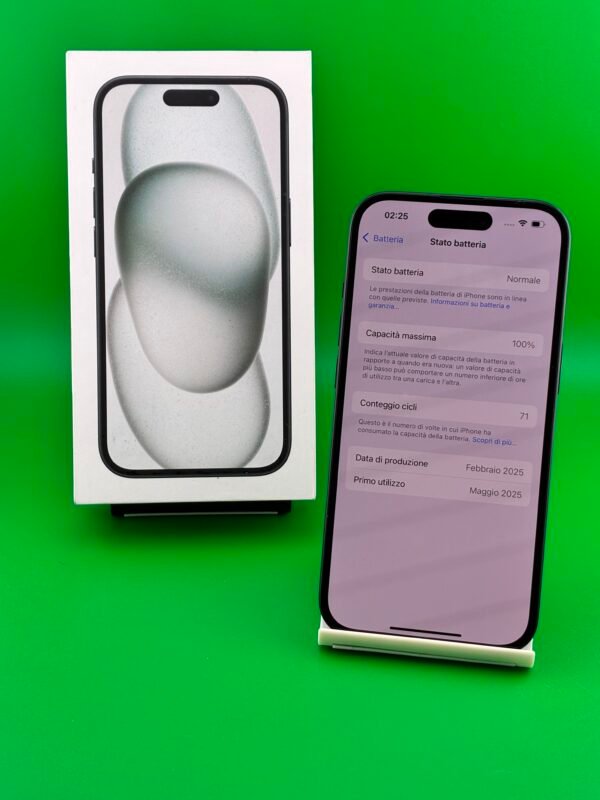 iPhone 15 128GB Usato Nero - immagine 5