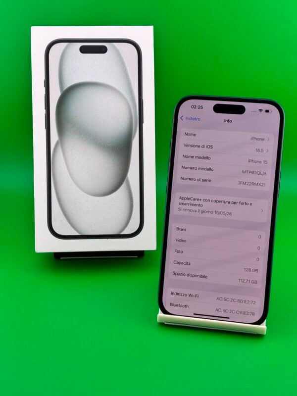 iPhone 15 128GB Usato Nero - immagine 6