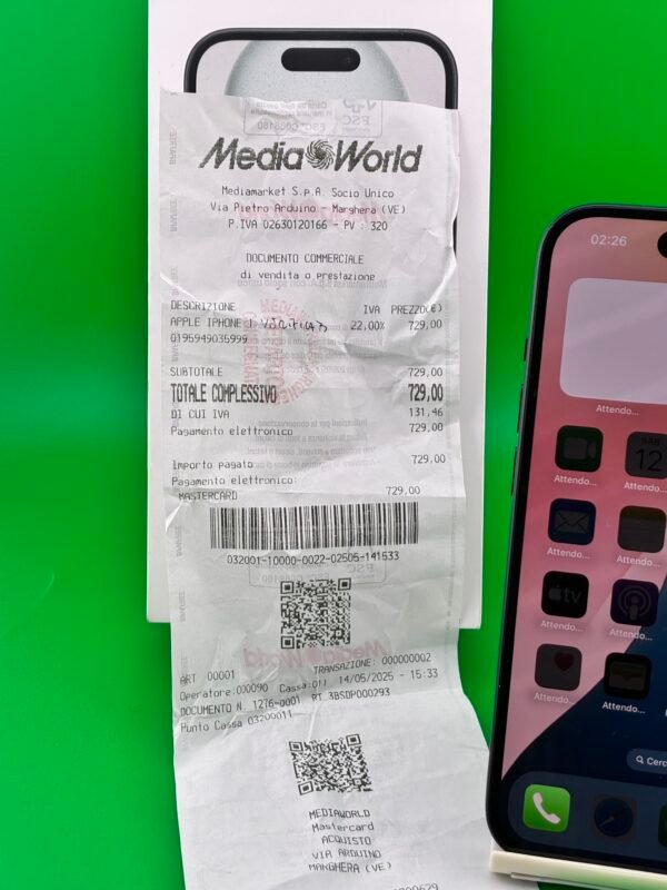 iPhone 15 128GB Usato Nero - immagine 13