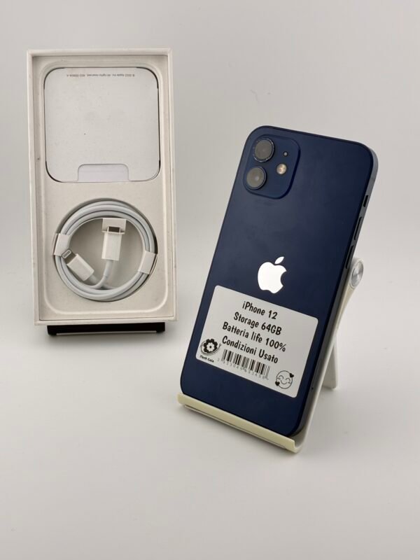 iPhone 12 64GB Blue Usato - immagine 7