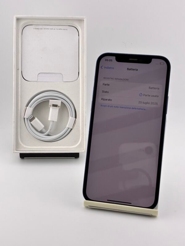 iPhone 12 64GB Blue Usato - immagine 4