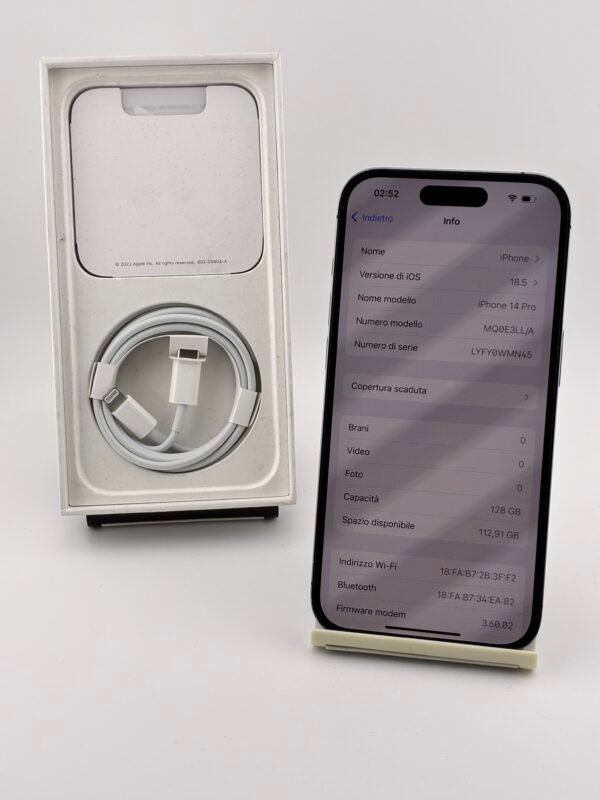 iPhone 14 Pro 128GB Usato Viola (E-sim non supporta sim fisica) - immagine 8
