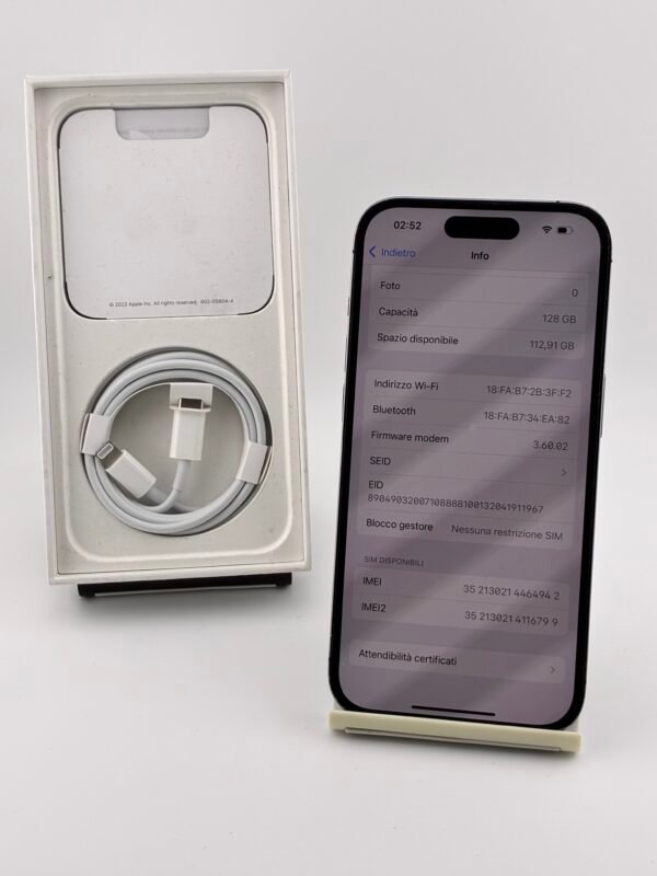 iPhone 14 Pro 128GB Usato Viola (E-sim non supporta sim fisica) - immagine 9