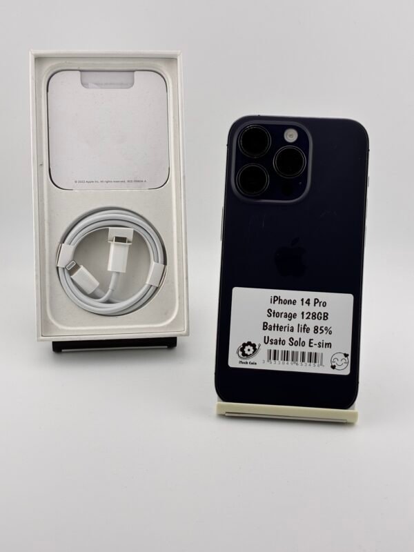 iPhone 14 Pro 128GB Usato Viola (E-sim non supporta sim fisica)